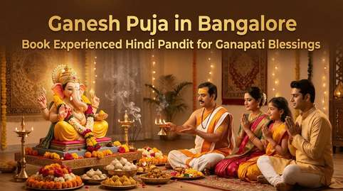 Traditional Ganesh worship in Bangalore